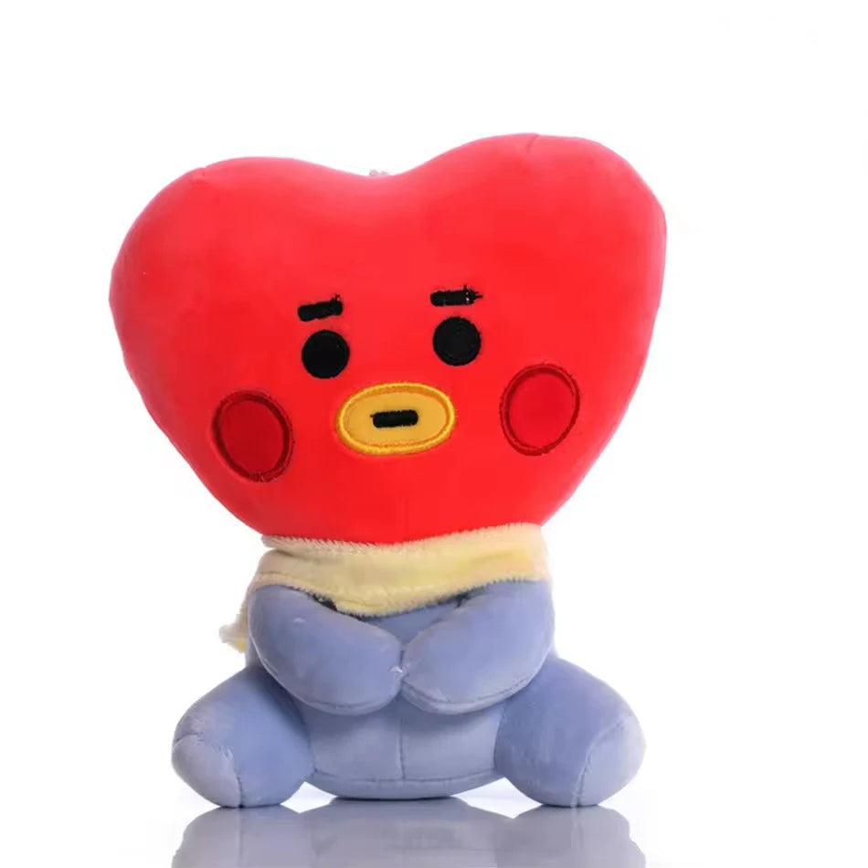 BT21 Cartoon Plush – Chaveiro/Pingente para Mochila, Celular e Escritório