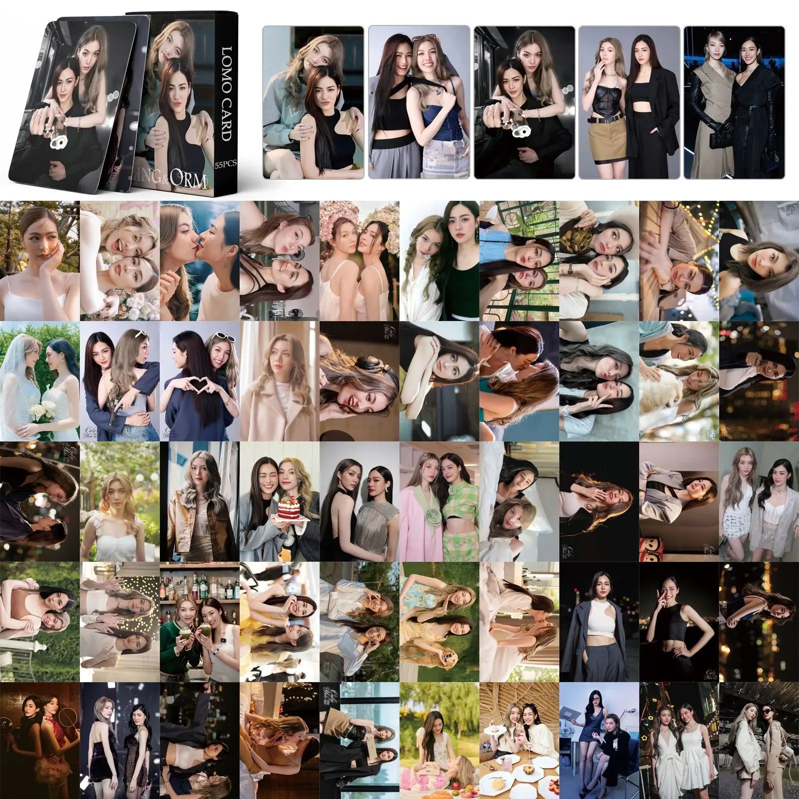 Kit 55 Cards K‑pop Girl Groups – Photocards, Postcards e LOMO para Coleção