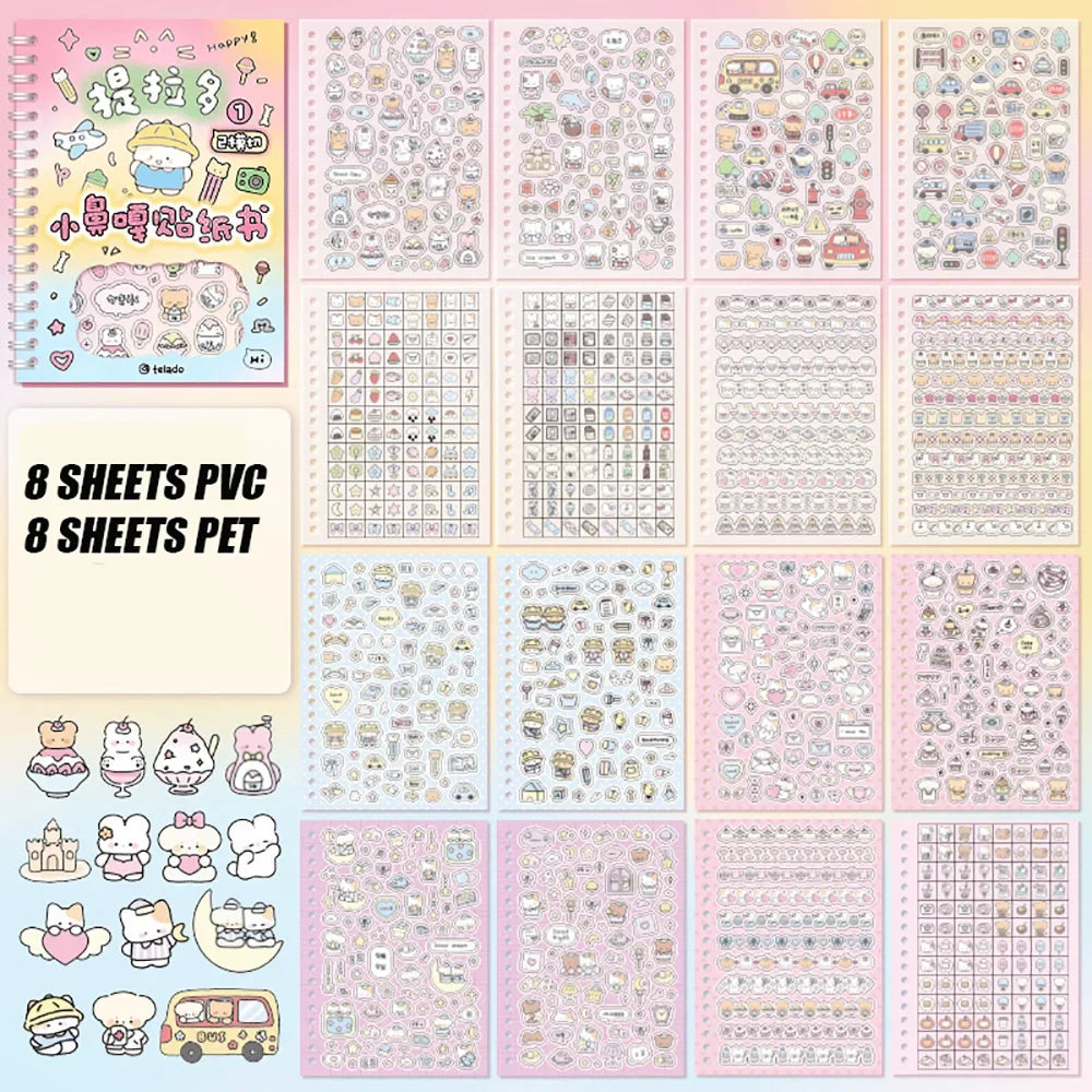 Kpop Washi Sticker Book - Cute DIY Decoration for Journals, Scrapbooking & Stationery