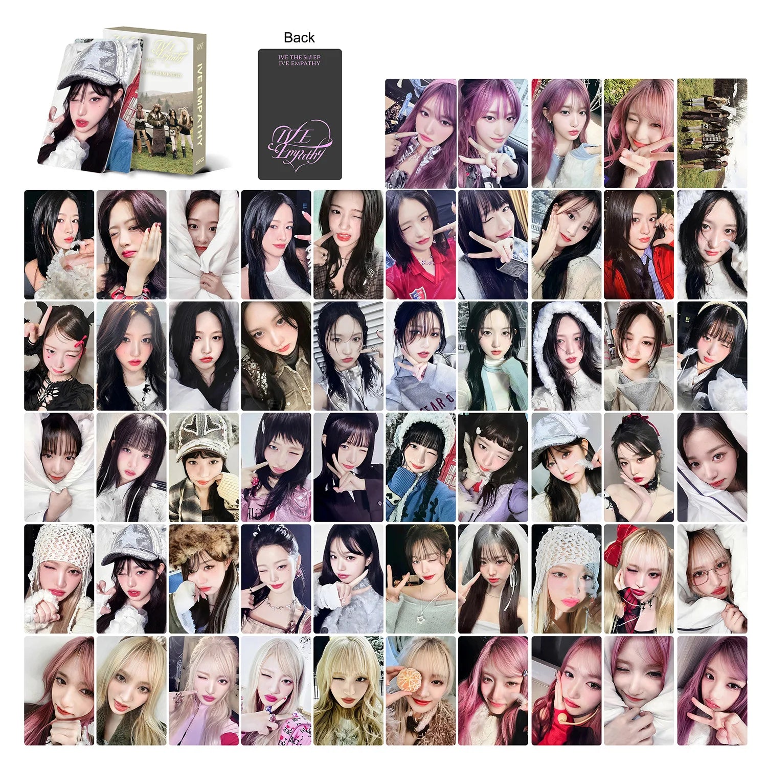 Kit 55 Cards K‑pop Girl Groups – Photocards, Postcards e LOMO para Coleção