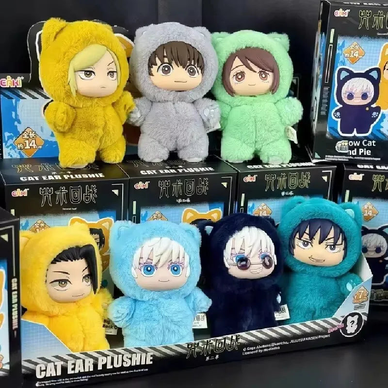 Eaki Jujutsu Kaisen S2 – Gojo Cat Park Party Plush Pendant  Coleção Anime