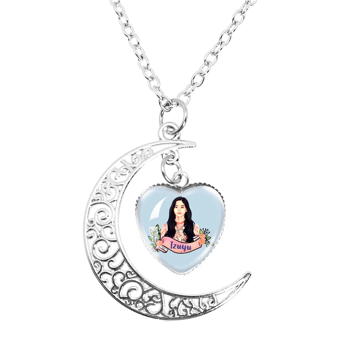 Colar TWICE Candybong Z – Pingente Lua Kawaii  Acessório para Fãs