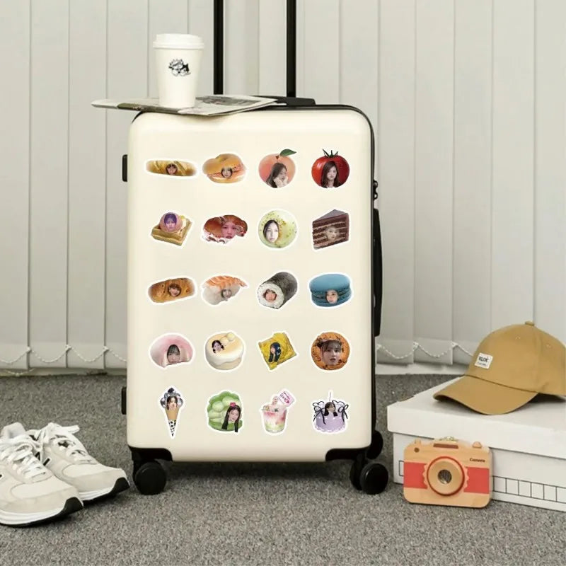 58pcs K‑pop Idol Stickers – Adesivos Cute à Prova d’Água para Celular e Cadernos