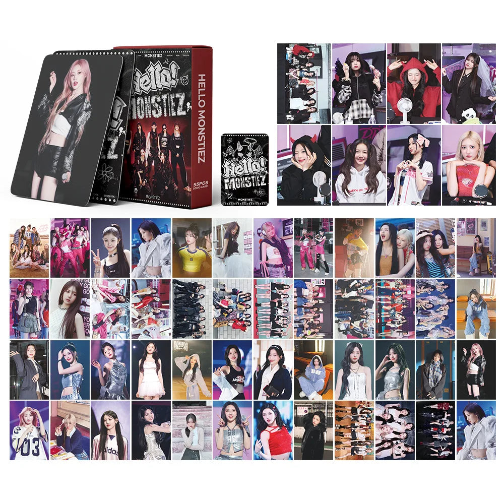 Kit 55 Cards K‑pop Girl Groups – Photocards, Postcards e LOMO para Coleção