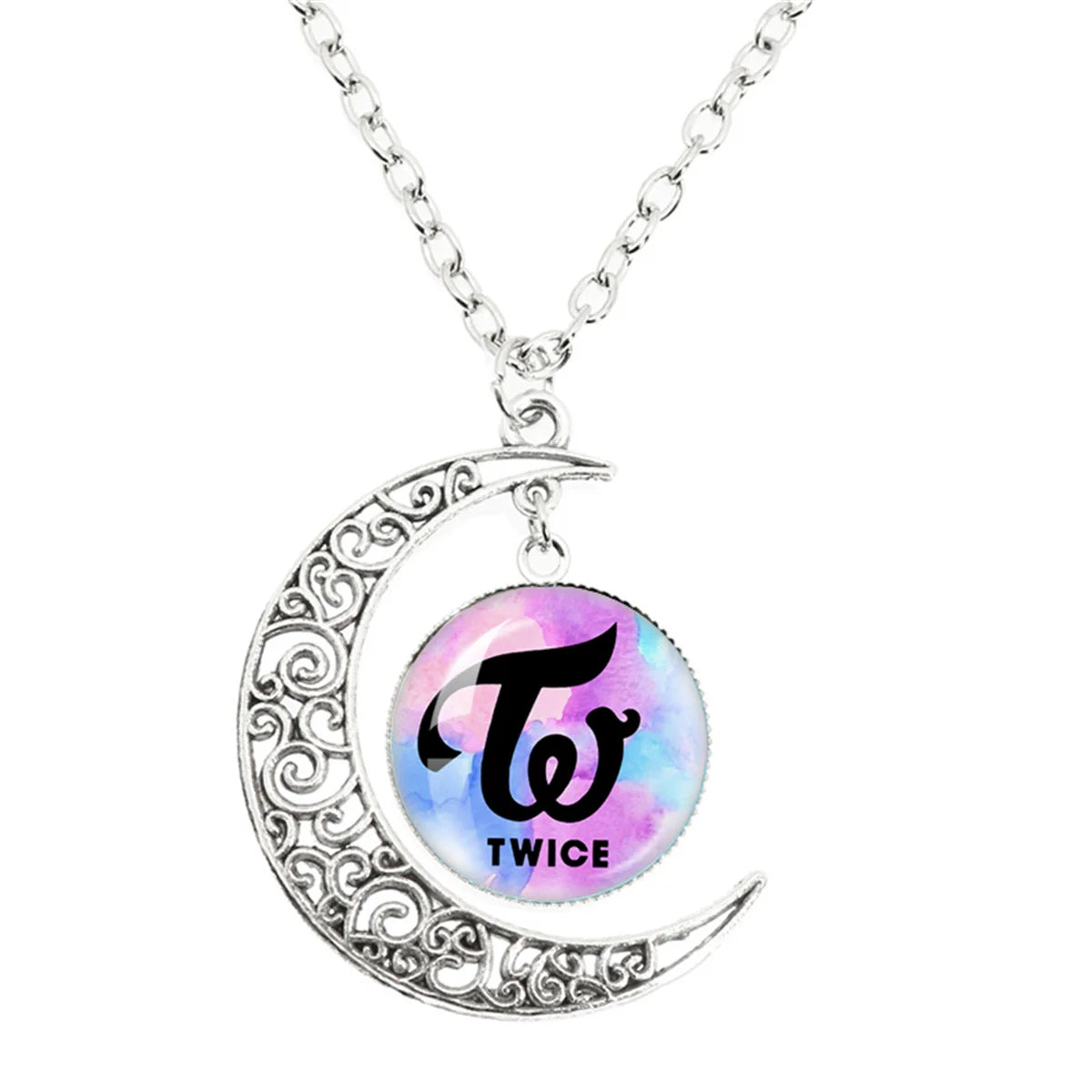Colar TWICE Candybong Z – Pingente Lua Kawaii  Acessório para Fãs