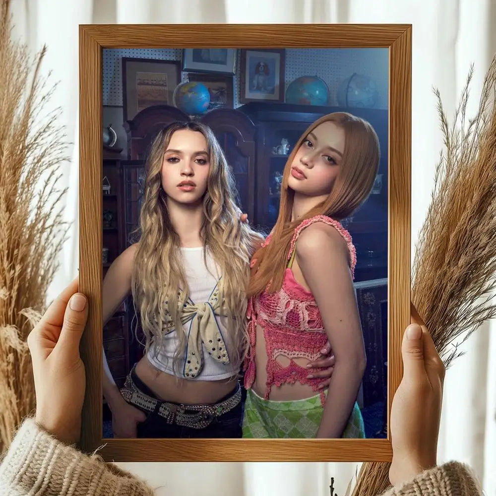 Pop Kpop Groups K_KatseyeS Magazines Poster Decorative Wall Art Stickers Mural Photo Print for Home Living Room Hallway Decor