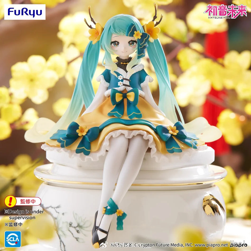 Hatsune Miku Anime Figure Toys Flower Fairy Collection MIKU Kawaii Cartoon PVC Action Figurine Model Dolls Birthdays Gifts Kids