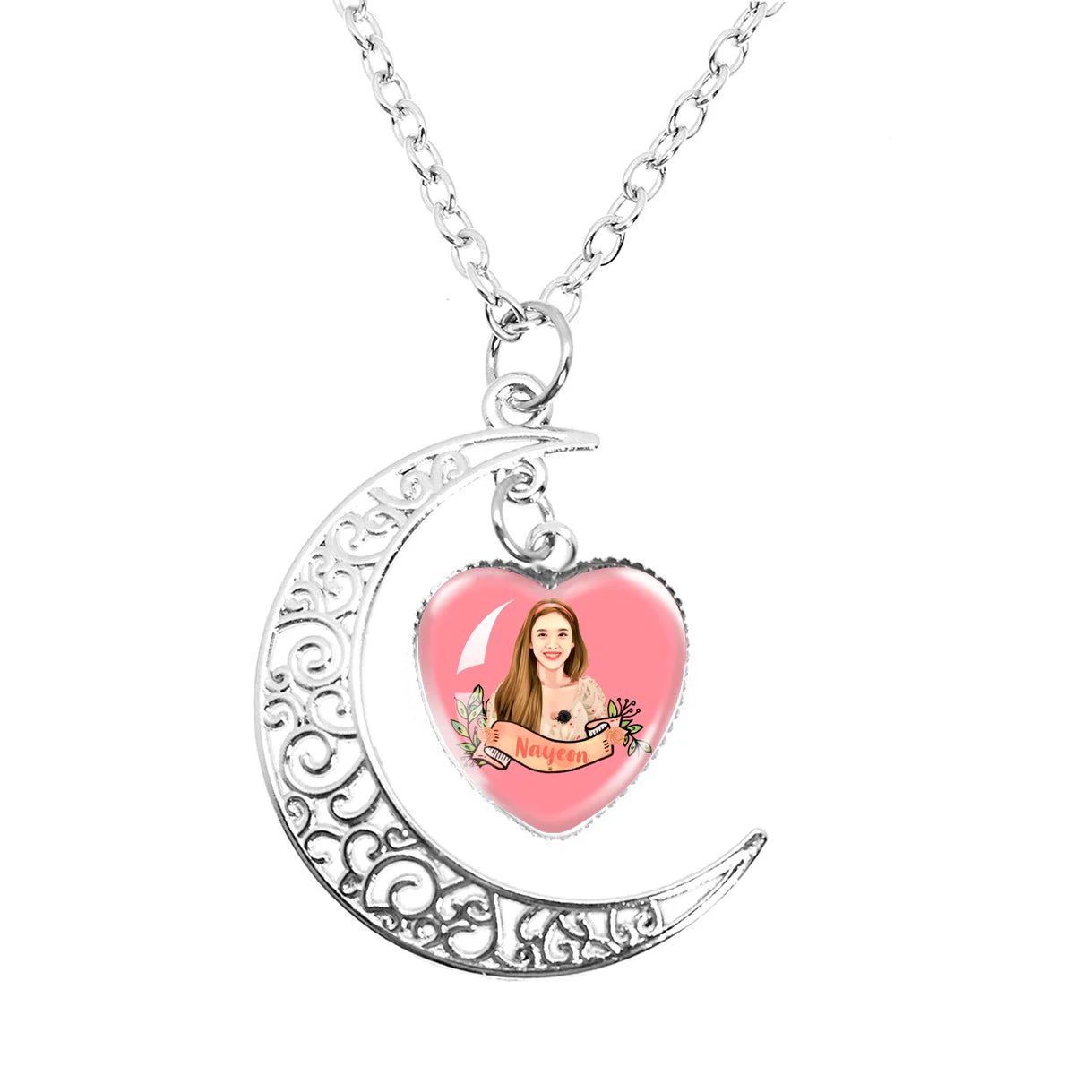 Colar TWICE Candybong Z – Pingente Lua Kawaii  Acessório para Fãs