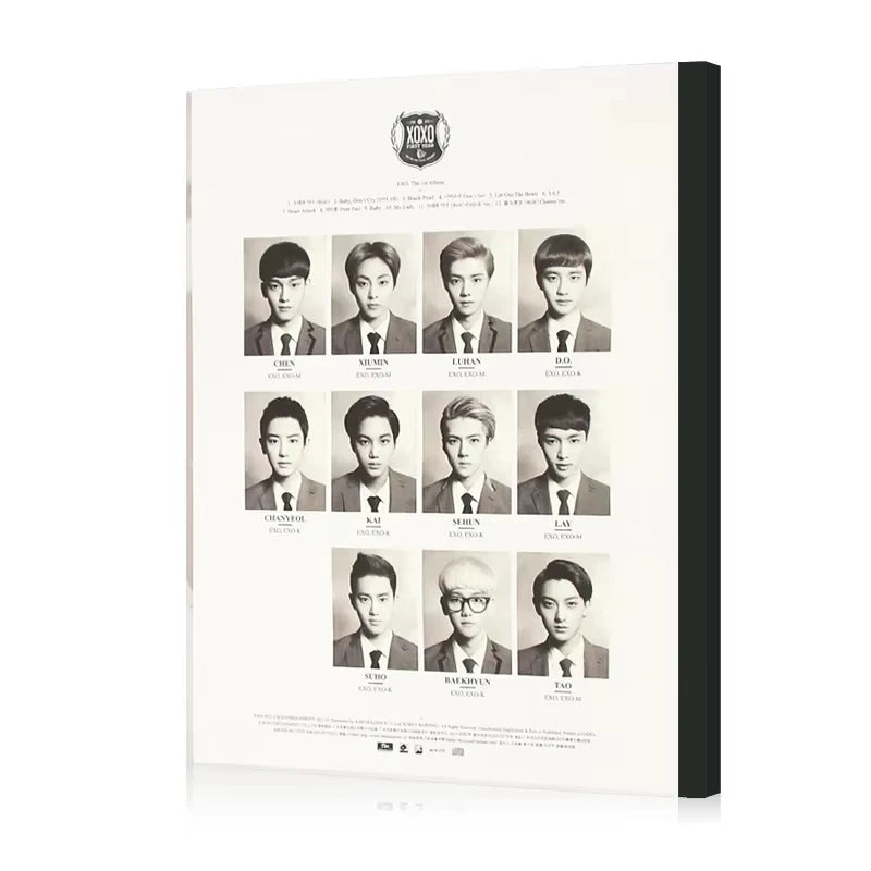 New EXO K XOXO Genuine Original Album Korean Version Wu Yifan Kris Luhan Male Singer Team Pop Music 1 CD Box Set