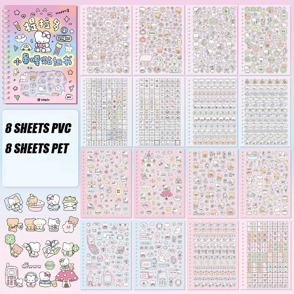 Kpop Washi Sticker Book - Cute DIY Decoration for Journals, Scrapbooking & Stationery