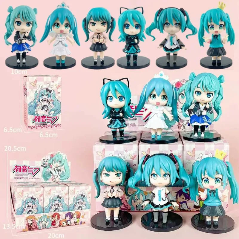 New Hatsune Miku Q Version Series Cinnamoroll Piapro First generation Generation Blind Box kid Toy Collection Gift Birthday Gift