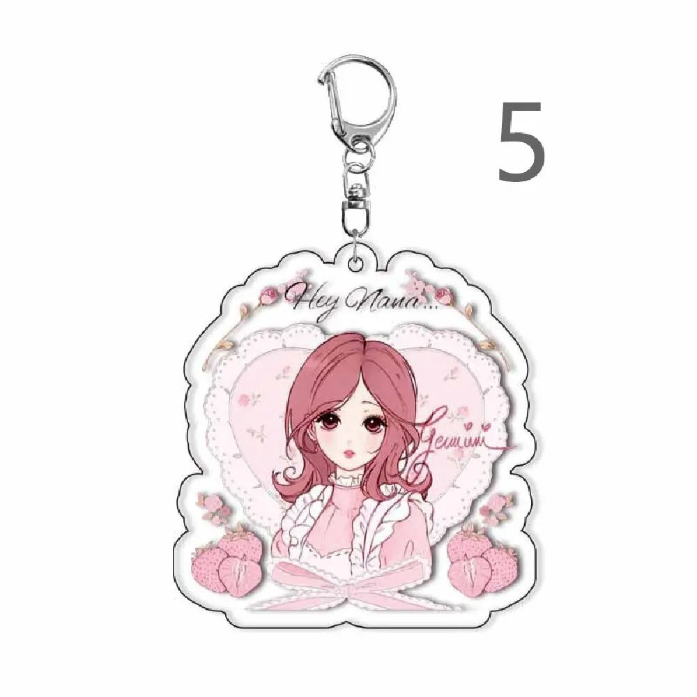Anime Nana Keychain Cartoon  Bag Funny Pendant Keyring Jewelry Girls Women Fans Gifts Cosplay Car Keychains Pendant Jewelry