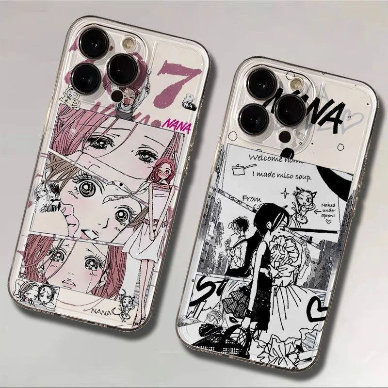 Capa NANA Oosaki – Case Transparente Antichoque para iPhone (Vários Modelos)