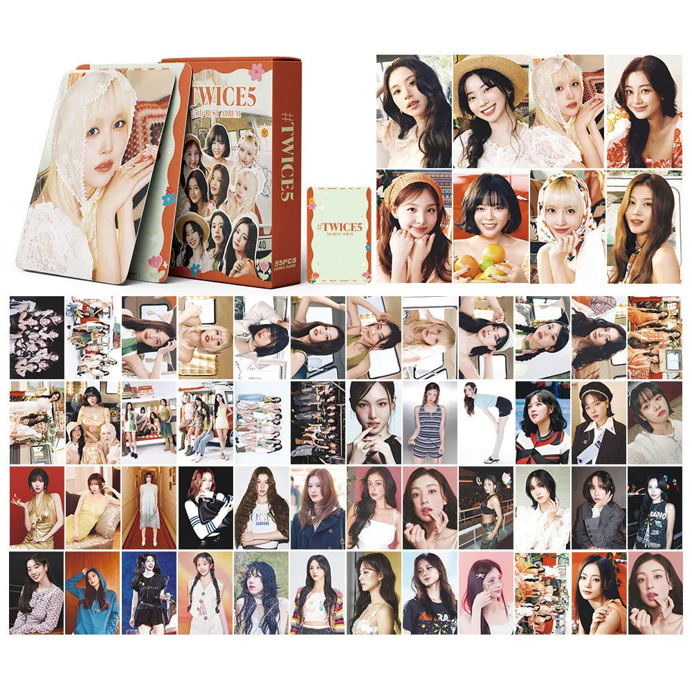 Kit 55 Cards K‑pop Girl Groups – Photocards, Postcards e LOMO para Coleção