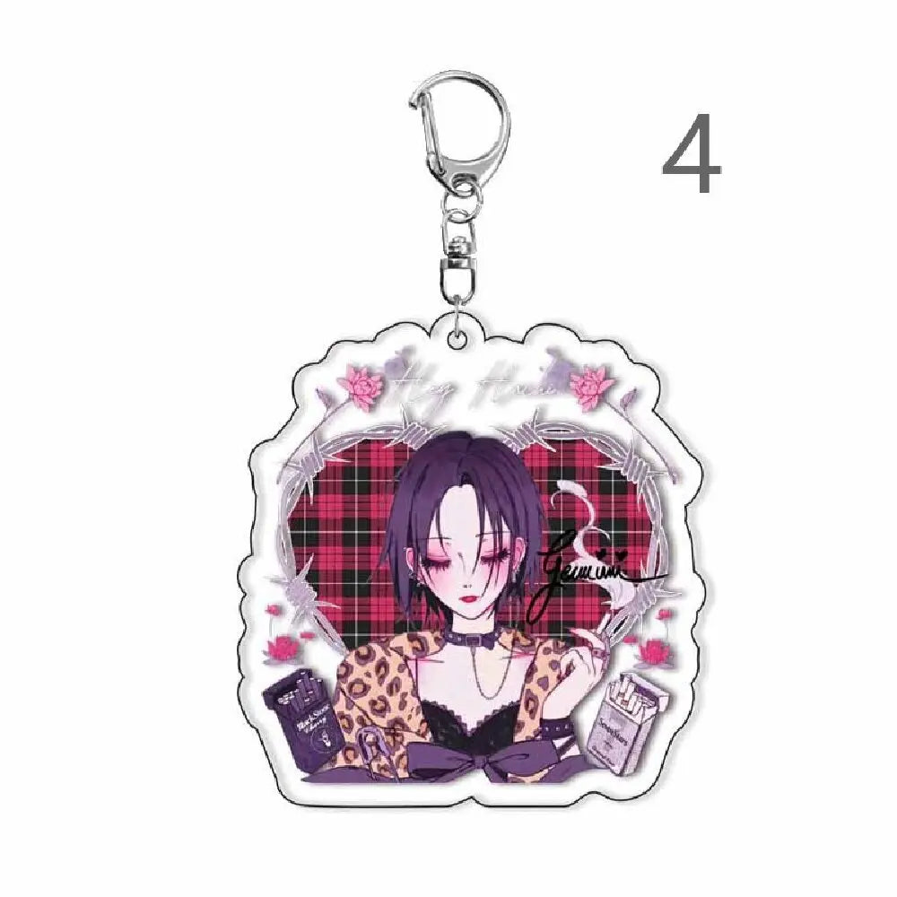 Anime Nana Keychain Cartoon  Bag Funny Pendant Keyring Jewelry Girls Women Fans Gifts Cosplay Car Keychains Pendant Jewelry