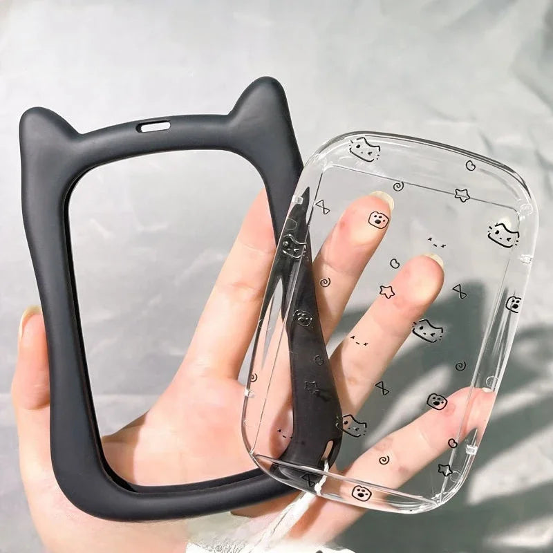 Ins Kpop Photocard Holder Idol Photo Card Keychain Idol Card Collect Kawaii Student Id Card Bus Card Holders 포토카드 용품