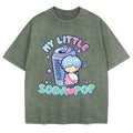 Camiseta K‑pop My Little Soda Pop – T‑shirt Oversized Masculina em Algodão