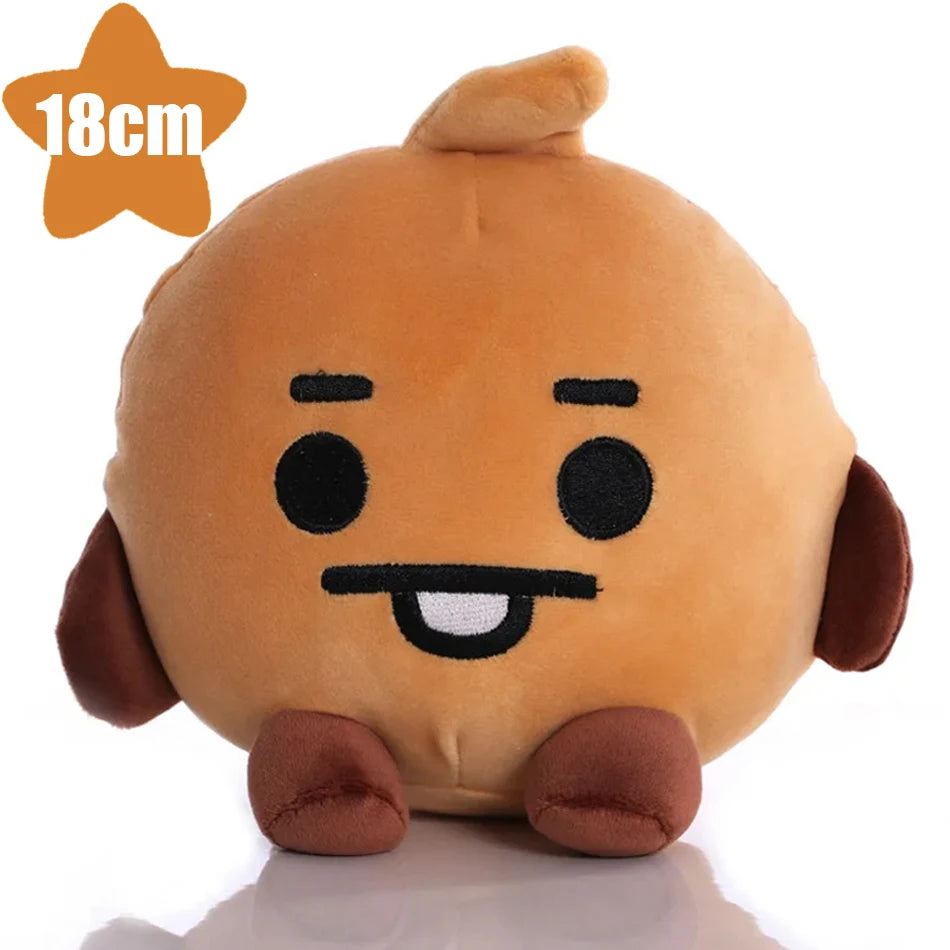 BT21 Cartoon Plush – Chaveiro/Pingente para Mochila, Celular e Escritório