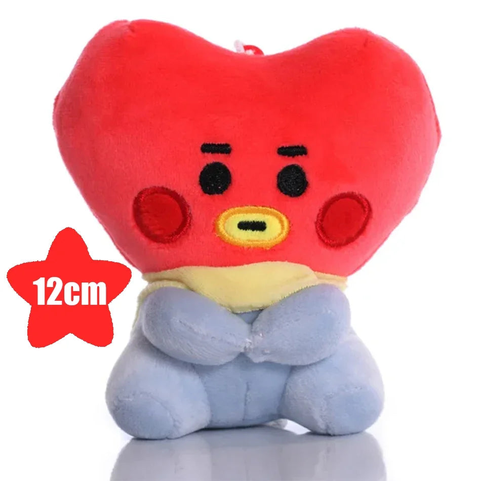 BT21 Cartoon Plush – Chaveiro/Pingente para Mochila, Celular e Escritório
