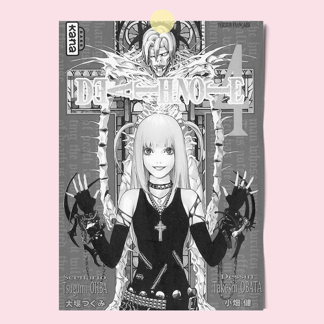 Japanese Comics Death Note Frameless Canvas Painting Poster Light Yagami Comics Peripheral Misa Amane Indoor Room Decoration