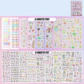K‑pop Washi Sticker Book – Adesivos DIY para Planner, Scrapbook e Papelaria