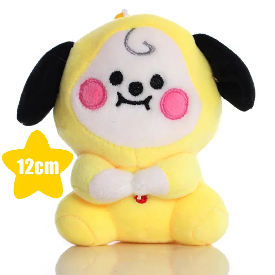 BT21 Cartoon Plush – Chaveiro/Pingente para Mochila, Celular e Escritório