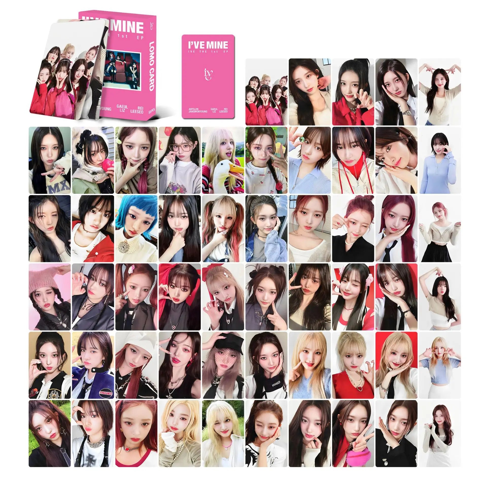 Kit 55 Cards K‑pop Girl Groups – Photocards, Postcards e LOMO para Coleção
