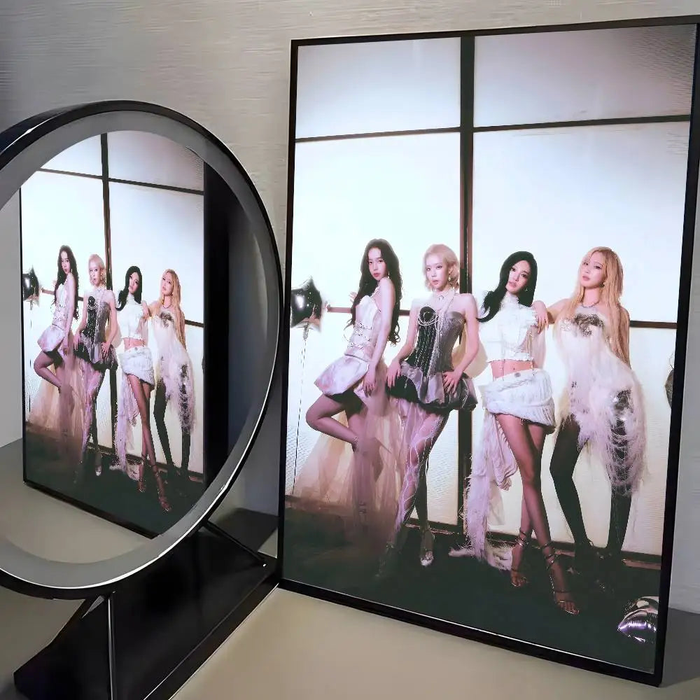 Korean pop music A-Aespa Poster art HD canvas advanced aesthetic Printing Paper Wall Art for Living Room Home Decor