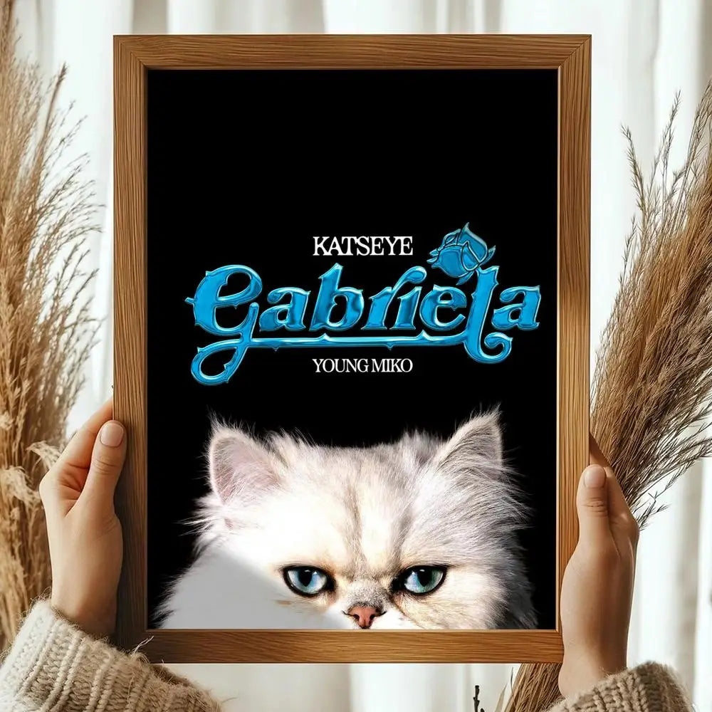 Pop Kpop Groups K_KatseyeS Magazines Poster Decorative Wall Art Stickers Mural Photo Print for Home Living Room Hallway Decor