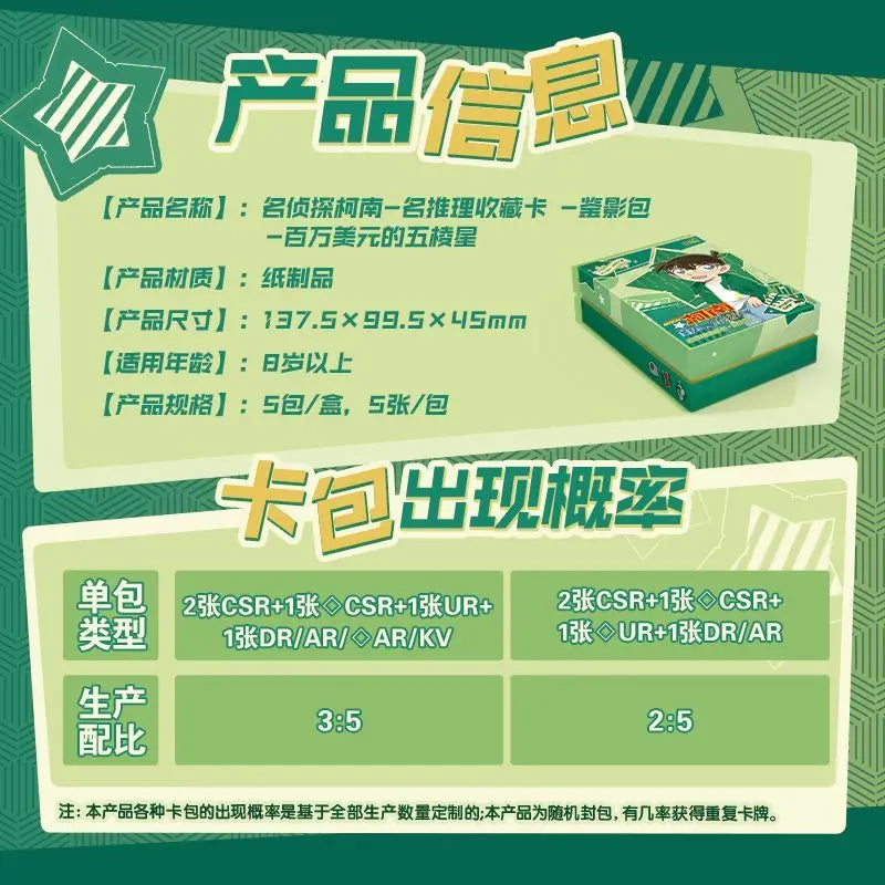 Card Colecionável Detective Conan – Série Exploration Tour  Edição Avançada