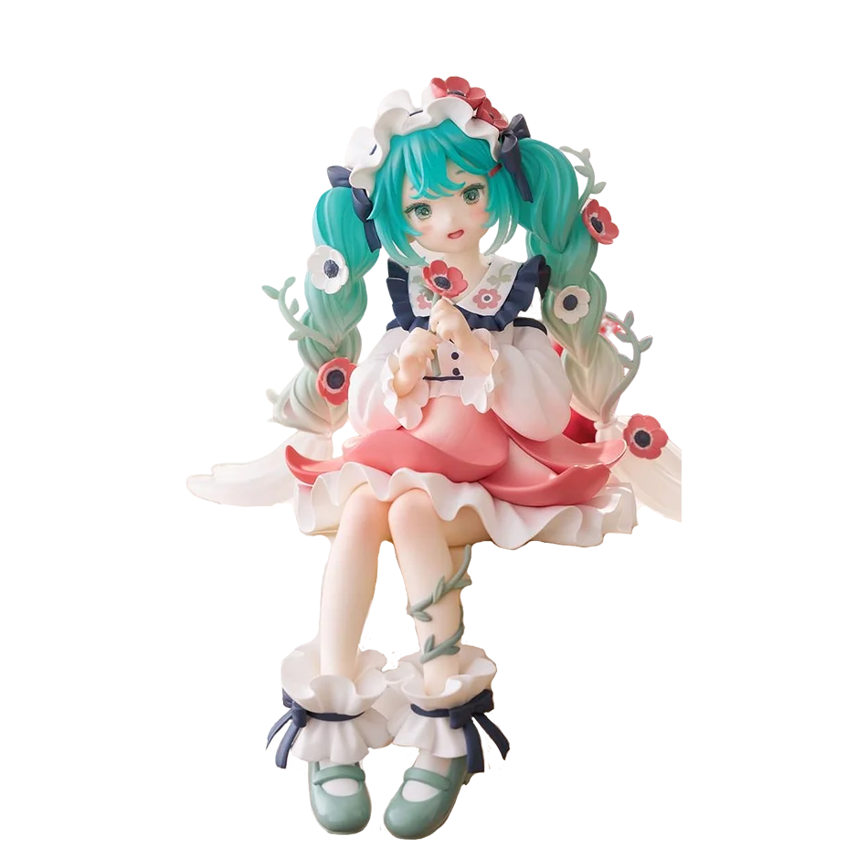 Hatsune Miku Anime Figure Toys Flower Fairy Collection MIKU Kawaii Cartoon PVC Action Figurine Model Dolls Birthdays Gifts Kids