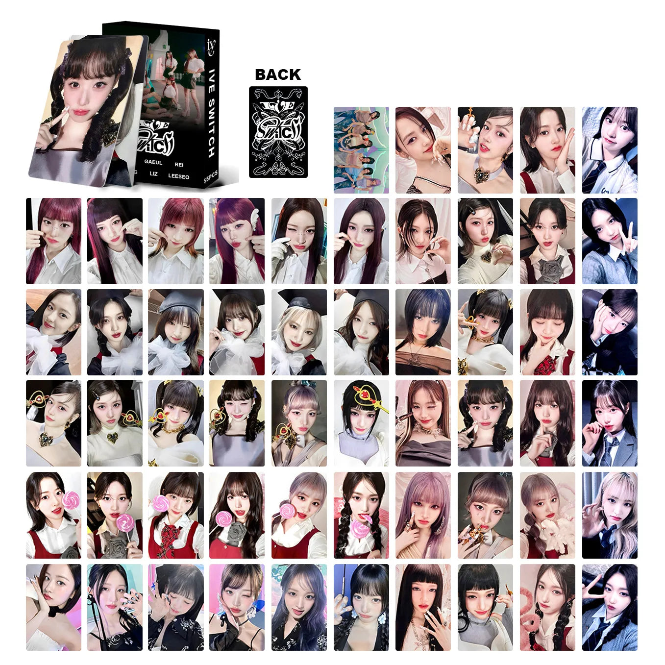 Kit 55 Cards K‑pop Girl Groups – Photocards, Postcards e LOMO para Coleção