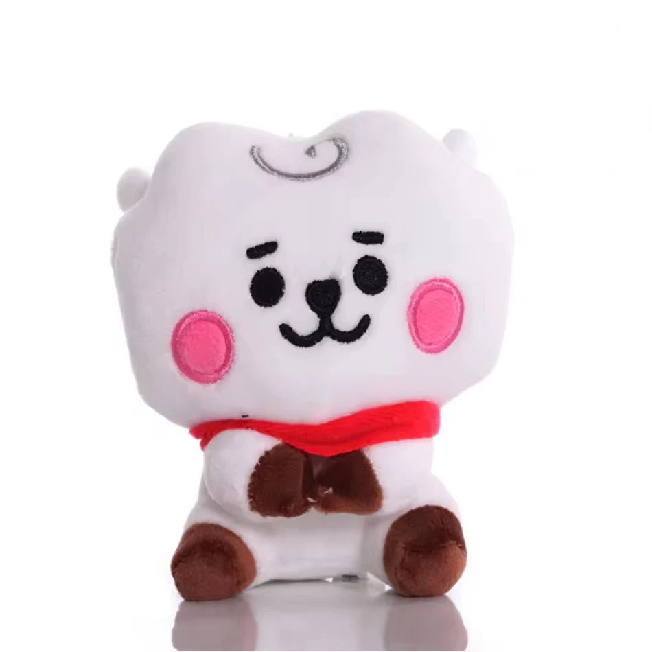 BT21 Cartoon Plush – Chaveiro/Pingente para Mochila, Celular e Escritório