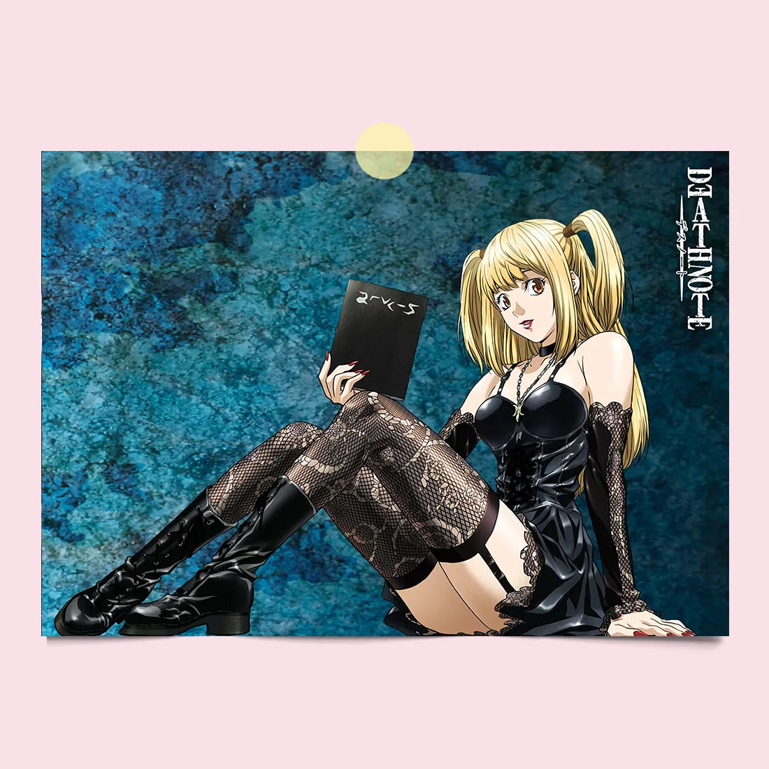 Japanese Comics Death Note Frameless Canvas Painting Poster Light Yagami Comics Peripheral Misa Amane Indoor Room Decoration