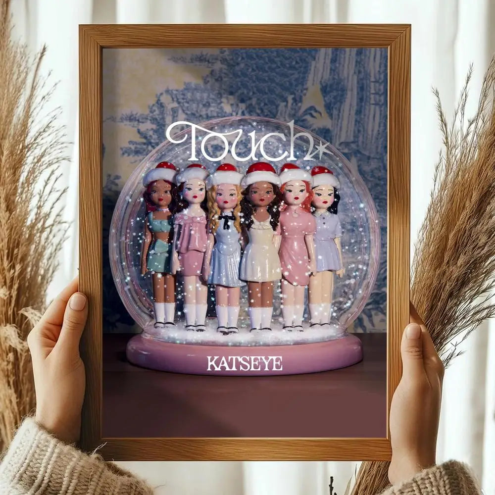 Pop Kpop Groups K_KatseyeS Magazines Poster Decorative Wall Art Stickers Mural Photo Print for Home Living Room Hallway Decor