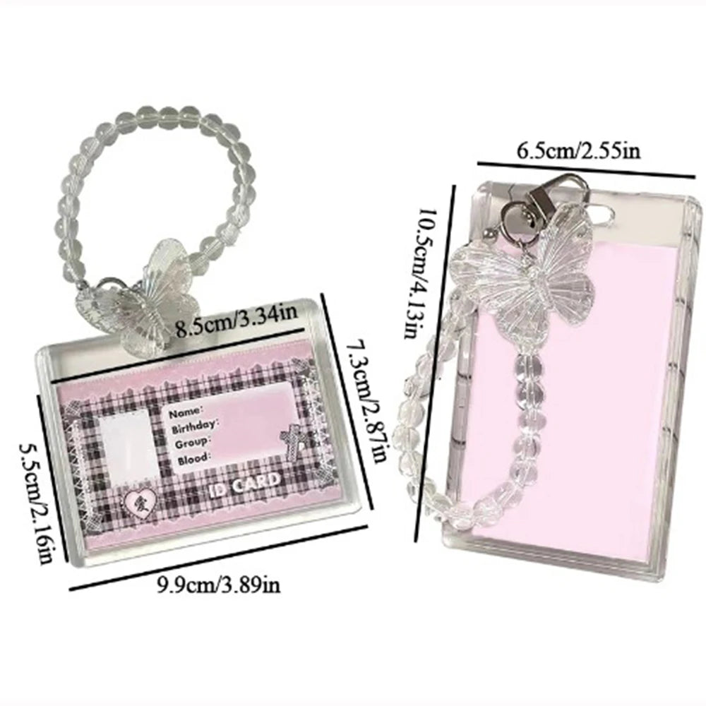 3 Inch K-Pop Idol Photo Protector Credit Id Bank Card Photo Display Holder Transparent Acrylic K-Pop Photocard Holder Sleeves