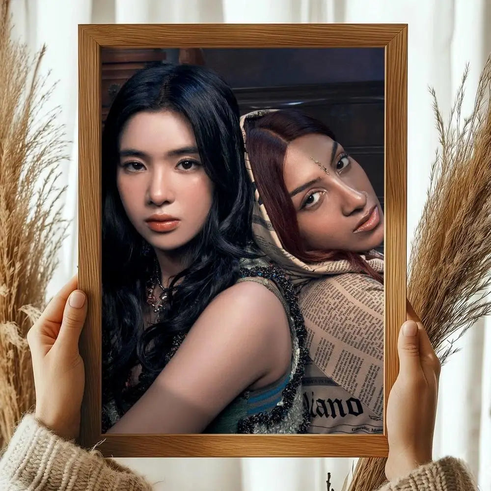 Pop Kpop Groups K_KatseyeS Magazines Poster Decorative Wall Art Stickers Mural Photo Print for Home Living Room Hallway Decor