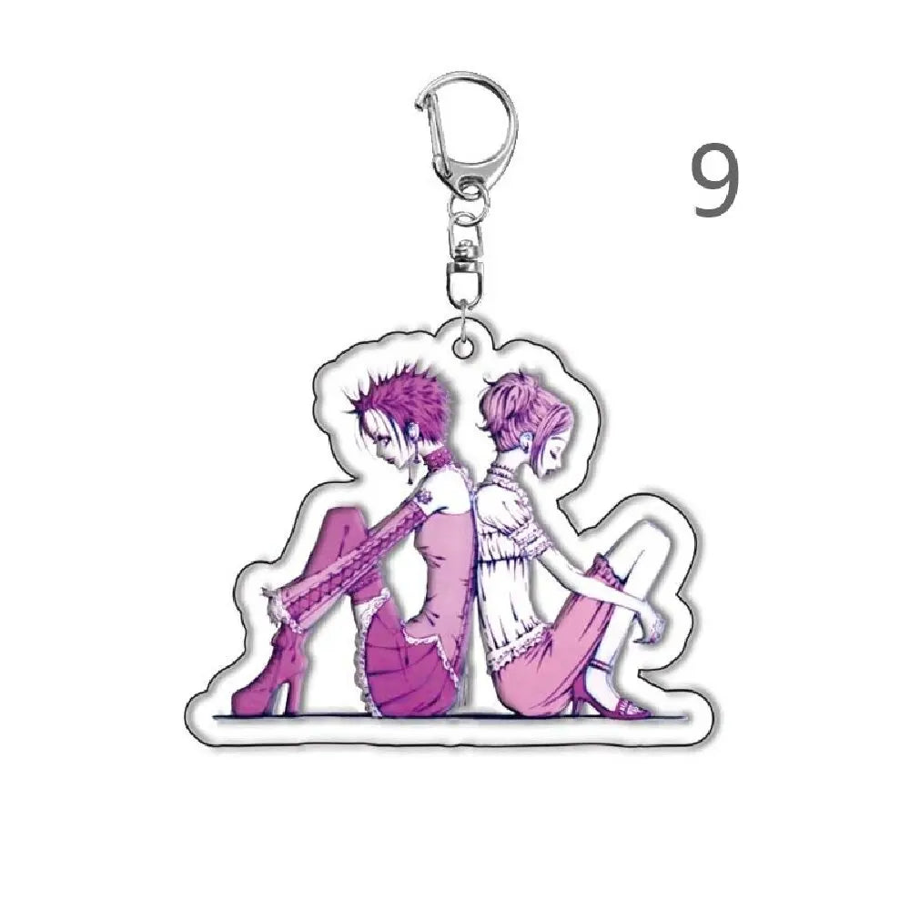 Anime Nana Keychain Cartoon  Bag Funny Pendant Keyring Jewelry Girls Women Fans Gifts Cosplay Car Keychains Pendant Jewelry