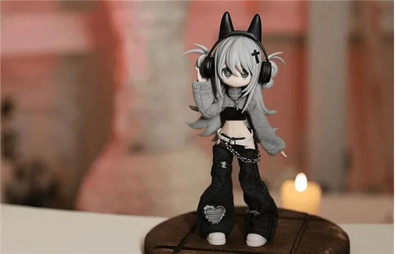 Crazy Pretty BJD Blind Box – Mini Boneca Articulada para Desktop Decor