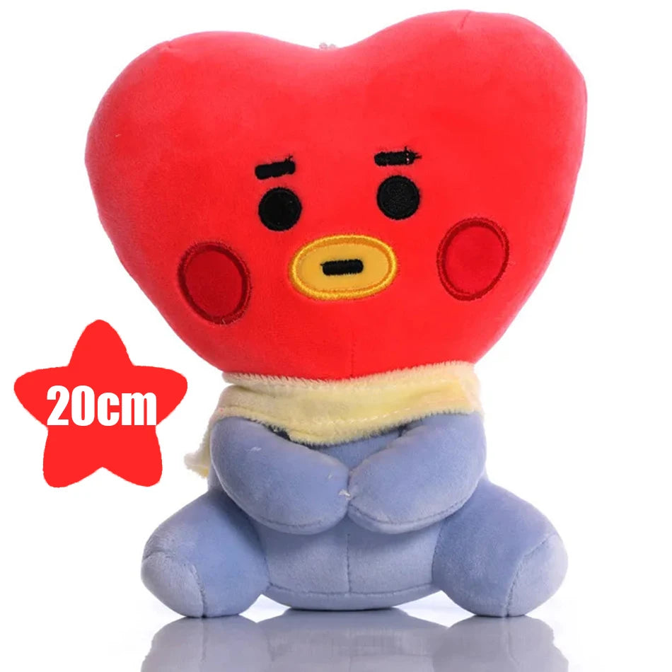 BT21 Cartoon Plush – Chaveiro/Pingente para Mochila, Celular e Escritório