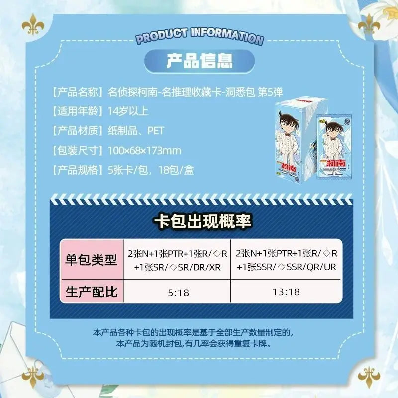 Card Colecionável Detective Conan – Série Exploration Tour  Edição Avançada