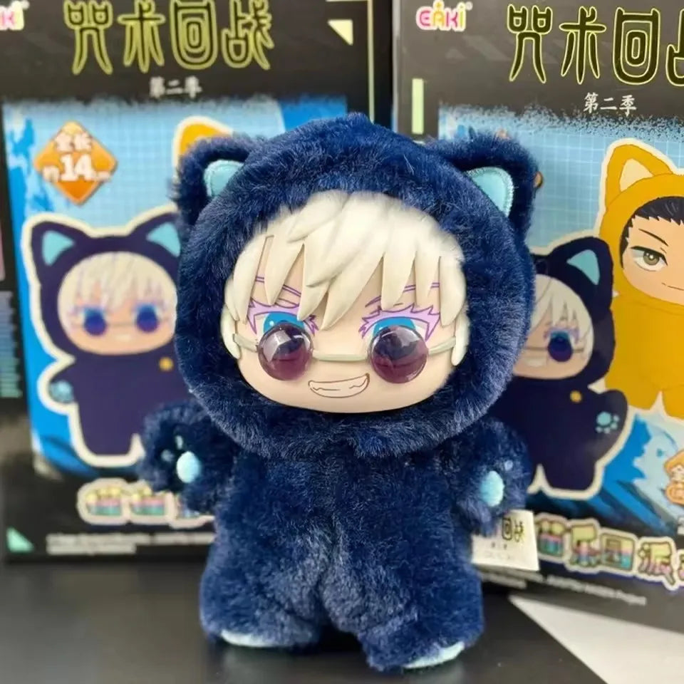 Eaki Jujutsu Kaisen S2 – Gojo Cat Park Party Plush Pendant  Coleção Anime