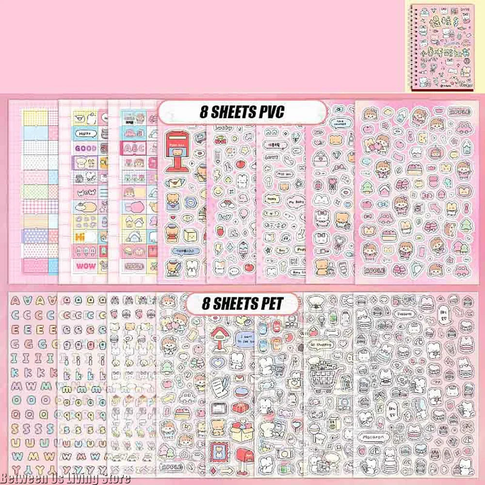Kpop Washi Sticker Book - Cute DIY Decoration for Journals, Scrapbooking & Stationery