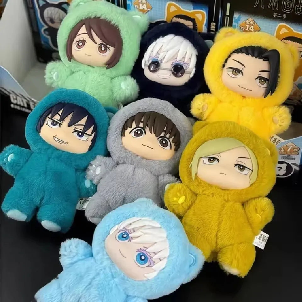 Eaki Jujutsu Kaisen S2 – Gojo Cat Park Party Plush Pendant  Coleção Anime