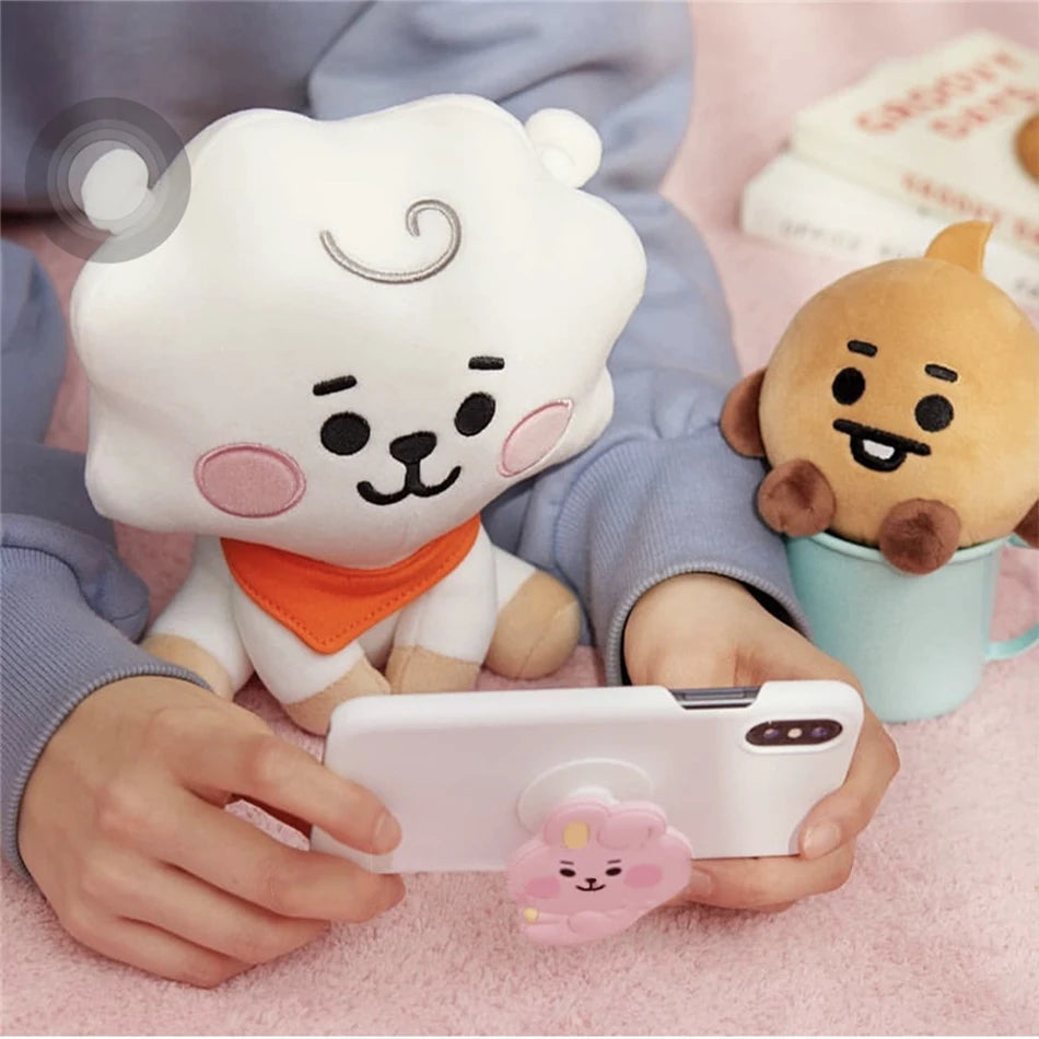 BT21 Cartoon Plush – Chaveiro/Pingente para Mochila, Celular e Escritório