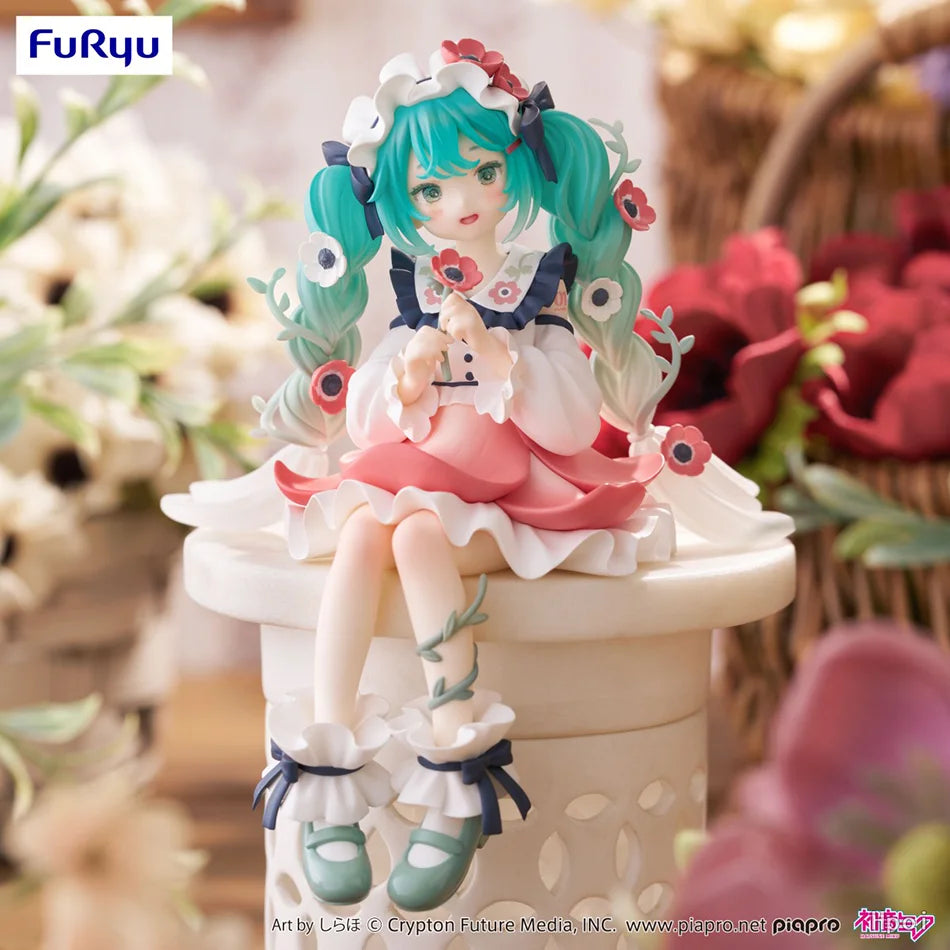 Hatsune Miku Anime Figure Toys Flower Fairy Collection MIKU Kawaii Cartoon PVC Action Figurine Model Dolls Birthdays Gifts Kids