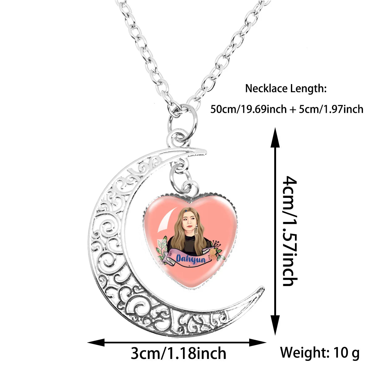 Colar TWICE Candybong Z – Pingente Lua Kawaii  Acessório para Fãs