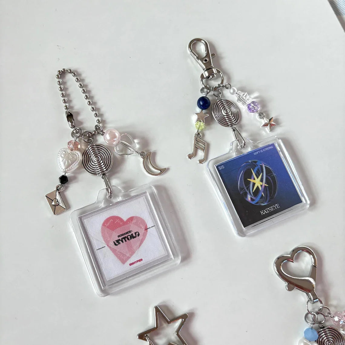 K-POP album keychain, concert accessories, fan gifts