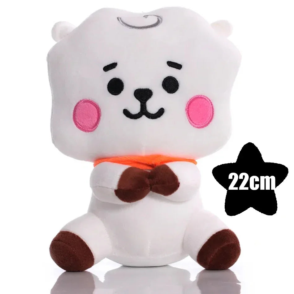BT21 Cartoon Plush – Chaveiro/Pingente para Mochila, Celular e Escritório