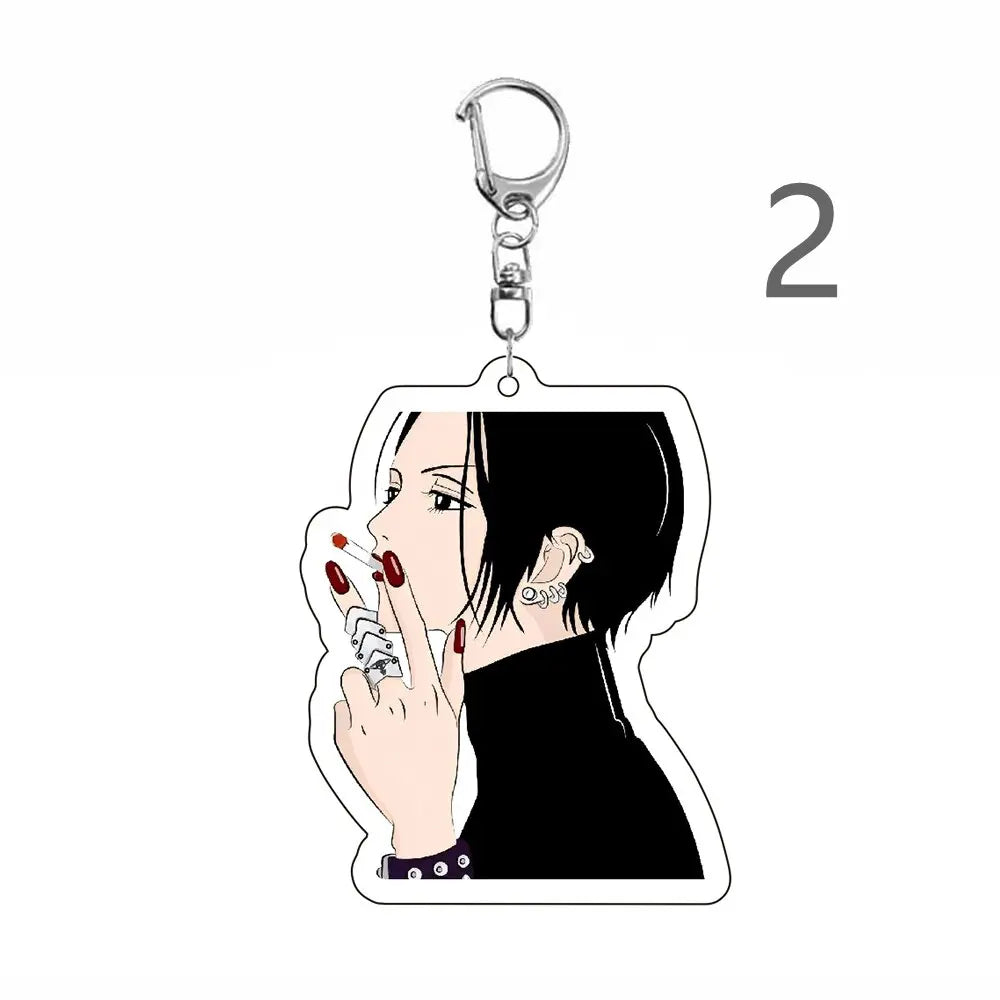 Anime Nana Keychain Cartoon  Bag Funny Pendant Keyring Jewelry Girls Women Fans Gifts Cosplay Car Keychains Pendant Jewelry